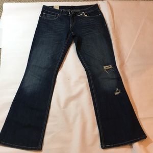 Levi's 528 CURVY NWT LOW RISE Boot Cut  Destroyed JEANS